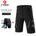X-TIGER Mountain Bike Shorts Multi Pockets Breathable Loose Waterproof MTB Bike Shorts Gel Pad Shockproof Bicycle Underwear Oasis Select XM-DSKT3-00101 M