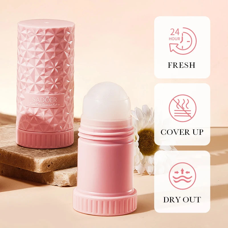 SADOER Roll-On Bead Deodorant Cream – Anti-Odor & Moisturising Roll-On Deodorant Cream Oasis Select