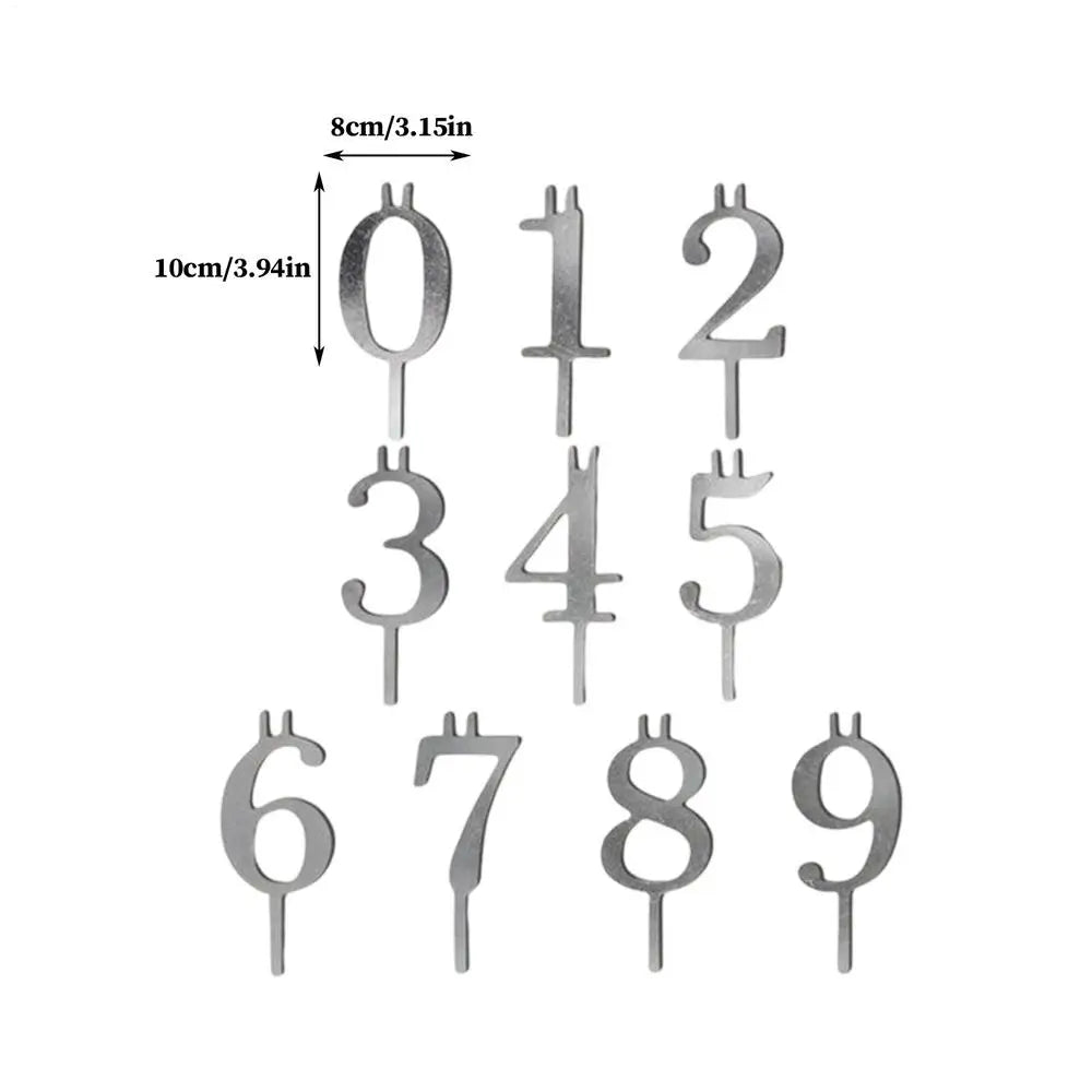Number Candles 0–9 Birthday Cake Topper | Color Changing Set