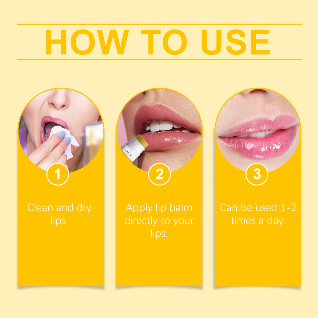 5G Lemon Lip Balm Deep Moisturizing Nourishing Anti-chapping Improve Dryness Brightening Dark Lip Protective Lip Care Balm Oasis Select
