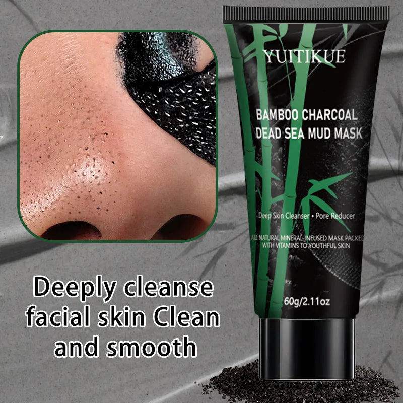 Bamboo Charcoal Dead Sea Mud Mask 60g – Blackhead Removal