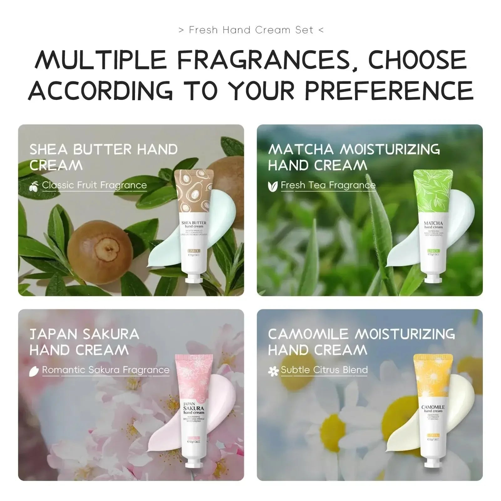 LAIKOU Hand Cream Set – Moisturizing, Nourishing & Non-Greasy
