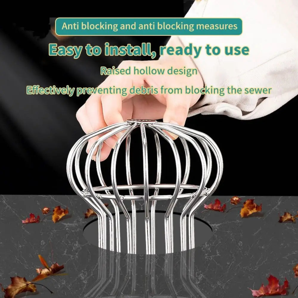 304 Stainless Steel Gutter Balloon Guard Filter Anti-leaf Fall Easy Installation Downpipe Filter Anti-blocking Oasis Select