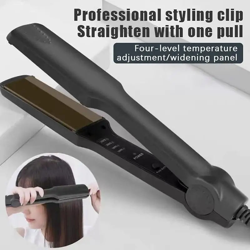 SU Hair Straightening Irons Dual Use Fast Warm-up Thermal Professional Ceramic Heating Plate For Straightening Curling Air Bangs Oasis Select
