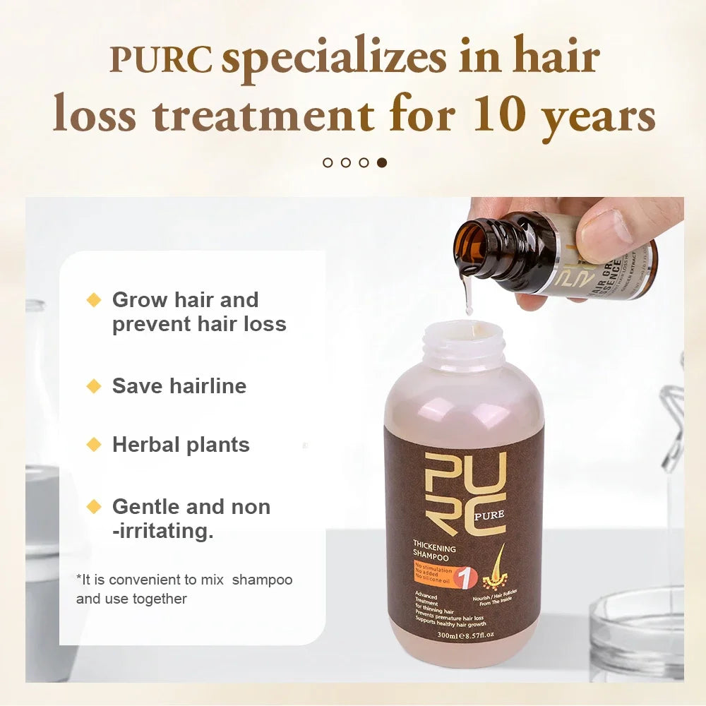 PURC Ginger Hair Growth Spray & Oil Set – Root Strengthening Hair Growth Set Oasis Select