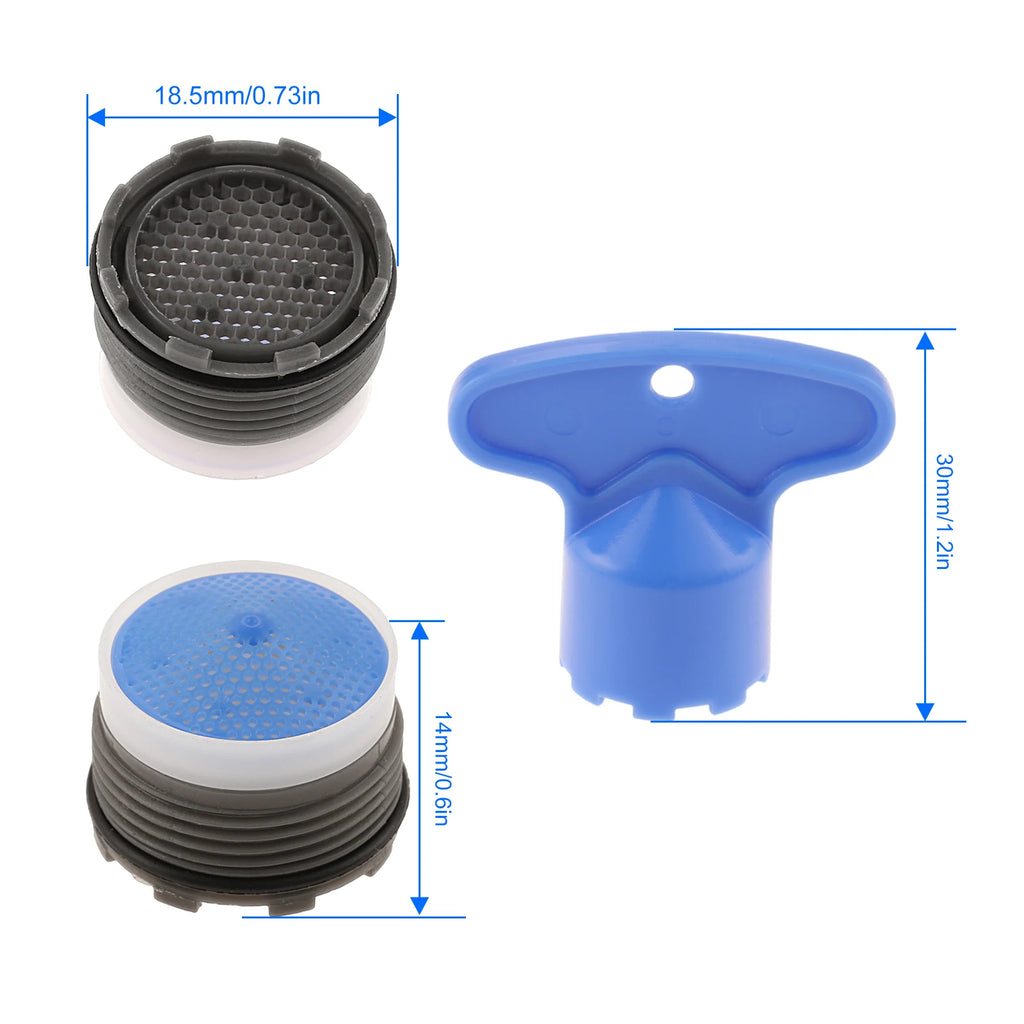 6/10PCS M16 M18 ABS Faucet Aerator With 2Pcs Wrench Water Saving Anti-Splash Tap Bubbler For Bathroom Faucet Accessories Oasis Select 1 set M16