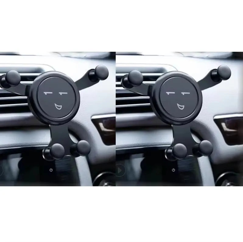 1/2/3/4pcs Black/Silver/Gold Car Installation Vent Fashion Gravity Bracket Universal Mobile For Phone GPS Mobile Phone Holder Oasis Select 2pcs Black