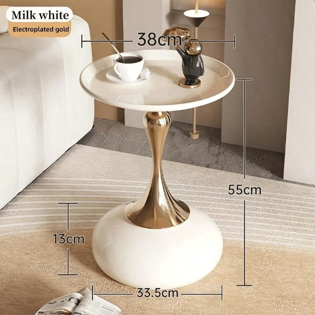 Nordic Metal Coffee Tables Mobile Portable Side Table Living Room Coffee Table Light Luxury Storage Rack Bedroom Furniture Oasis Select