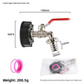 Durable IBC Tank Tap Adapter S60*6 Coarse Thread to 1/2'' 3/4'' Connector Replacement Valve Garden Home Valve Fitting Faucet Oasis Select A