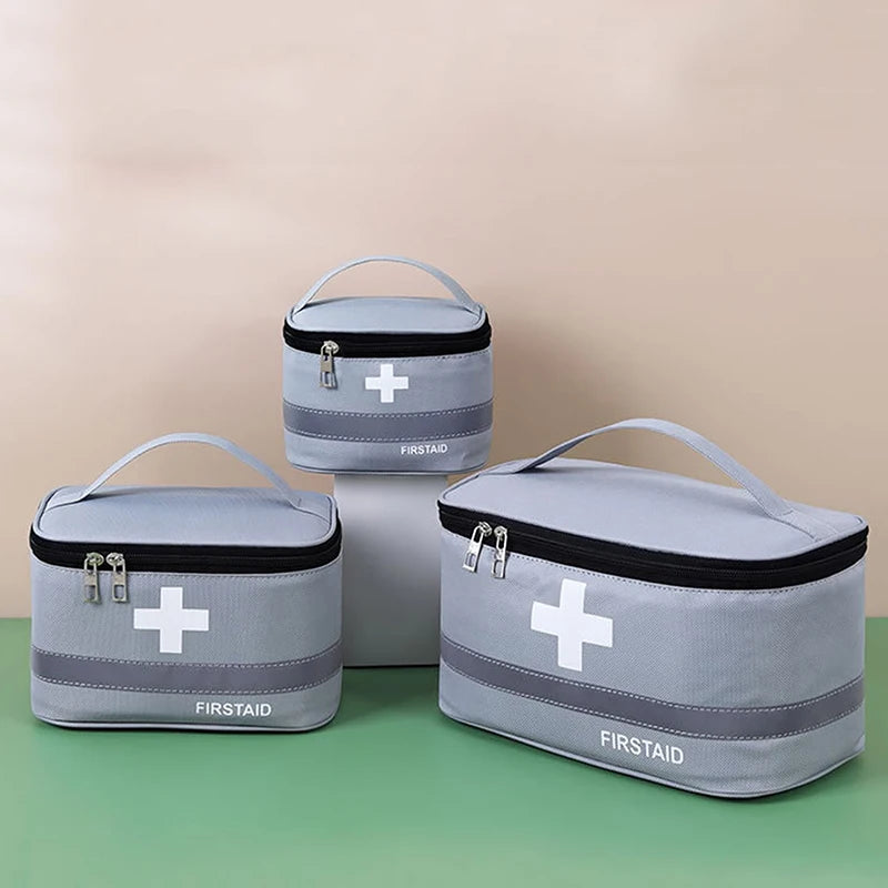Portable First Aid Kit, Travel Medicine And Medication Storage Bag Oasis Select Dark Gray S