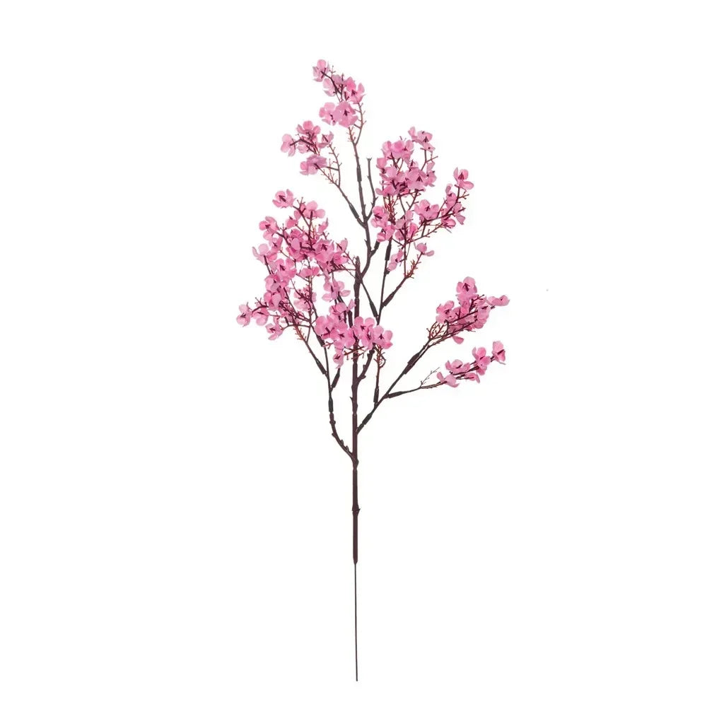 Cherry Blossoms Artificial Flowers Gypsophila Fake Flowers DIY Wedding Home Vase Decoration Faux Flowers Branch Oasis Select