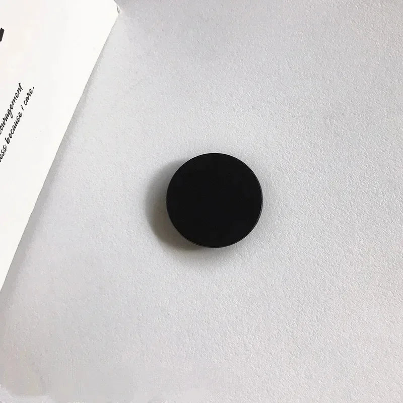 Finger Ring Holder Stand For IPhone 15 Samsung Support Telephone Mobilephones Grip Tok Folding Solid Color Pocket Socket Bracket Oasis Select black 1pcs