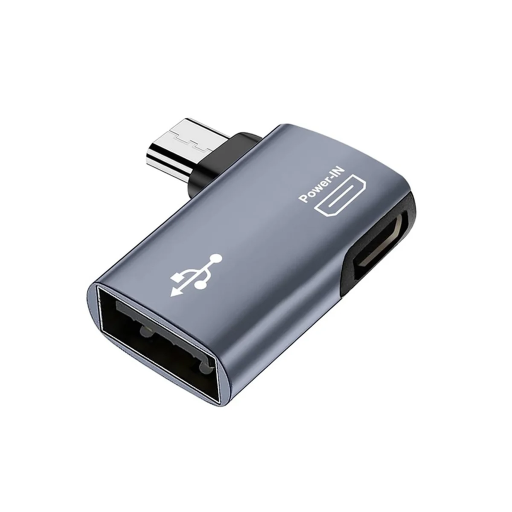 2Pcs OTG Adapter for 90 Degree Left/Right Angle Micro-USB to USB OTG Adapter for Android Phone Tablet Oasis Select Default Title