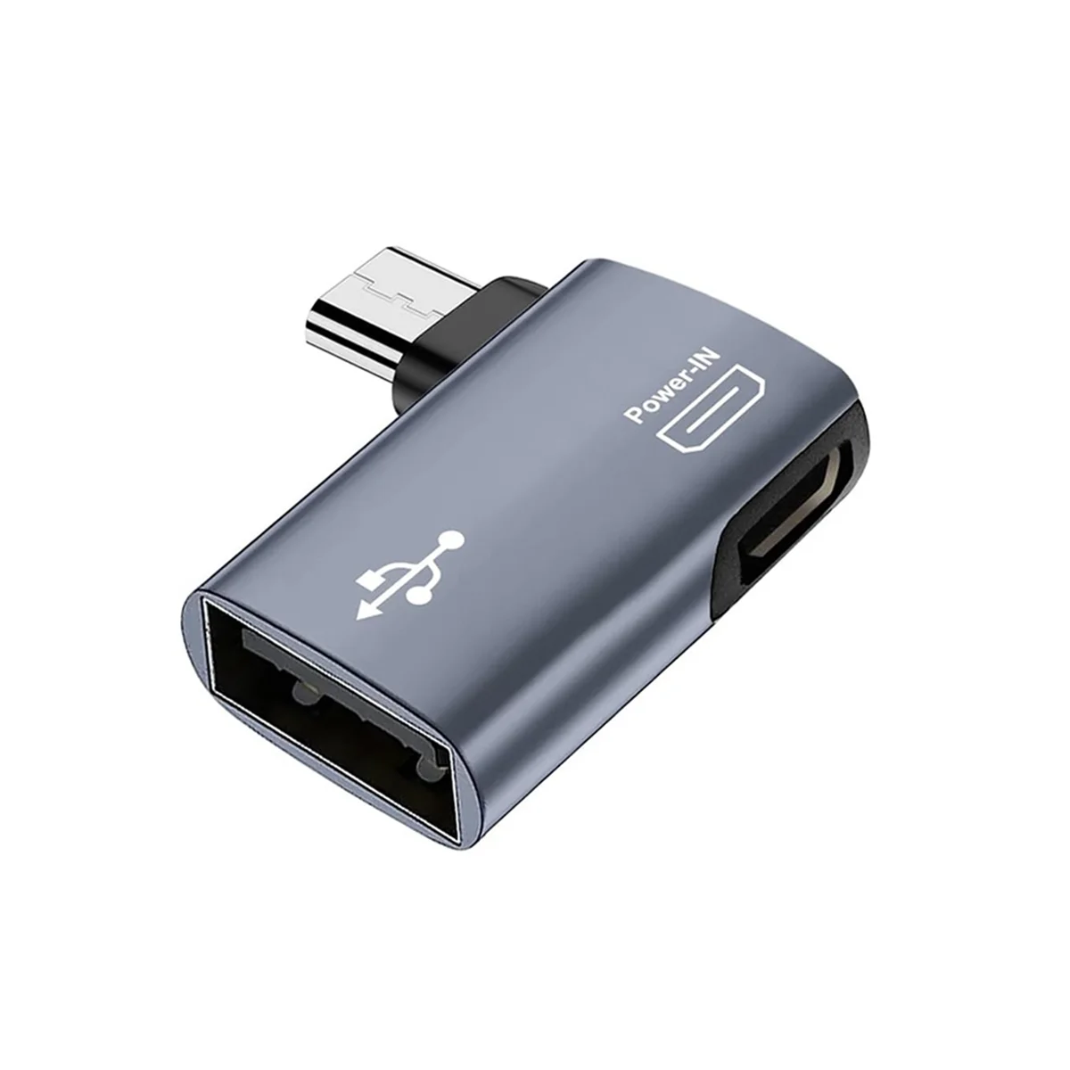 2Pcs OTG Adapter for 90 Degree Left/Right Angle Micro-USB to USB OTG Adapter for Android Phone Tablet Oasis Select Default Title