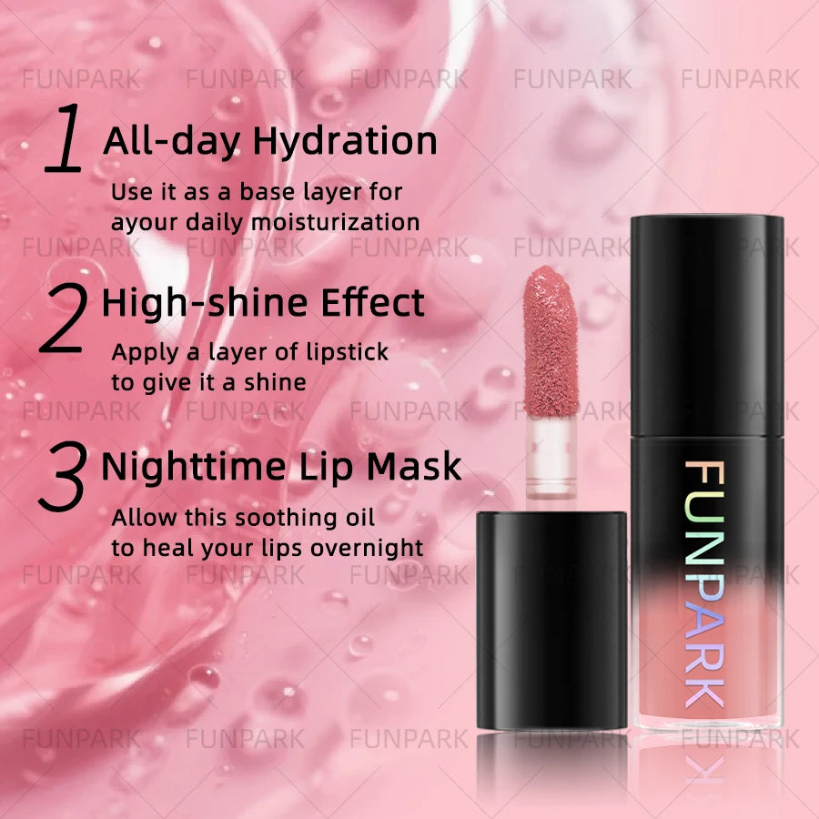 FUNPARK Moisturizing Lip Gloss – 15 Colors, High Pigment Lip Oil