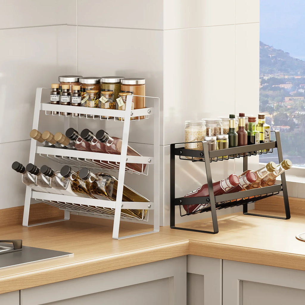 Kitchen seasoning rack countertop multi-layer seasoning rack multi-functional storage artifact Oasis Select