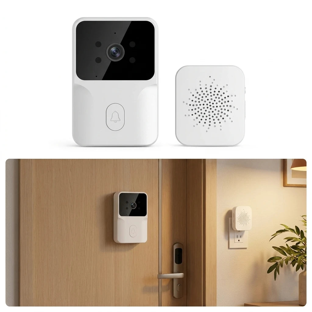 HD WiFi Video Doorbell Low Power Rechargeable Night Vision Smart Security Door Bell 1‑to‑1 Home Intercom Oasis Select