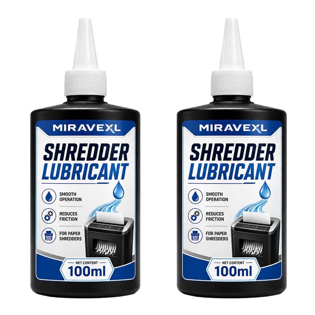 Paper Shredder Lubricant Oil, Blade Cutter Cleaner, Anti-Jam Formula, Smooth Quiet Shredding, Office Home Machine Care Solutions Oasis Select 2 Bottles