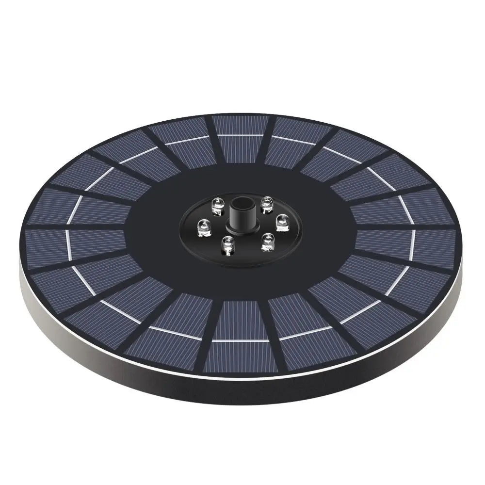 Durable Colorful Solar Fountain with Nozzles Circulating Bird Bath Fountain Automatic with LED Light Floating Fountains Bird Oasis Select