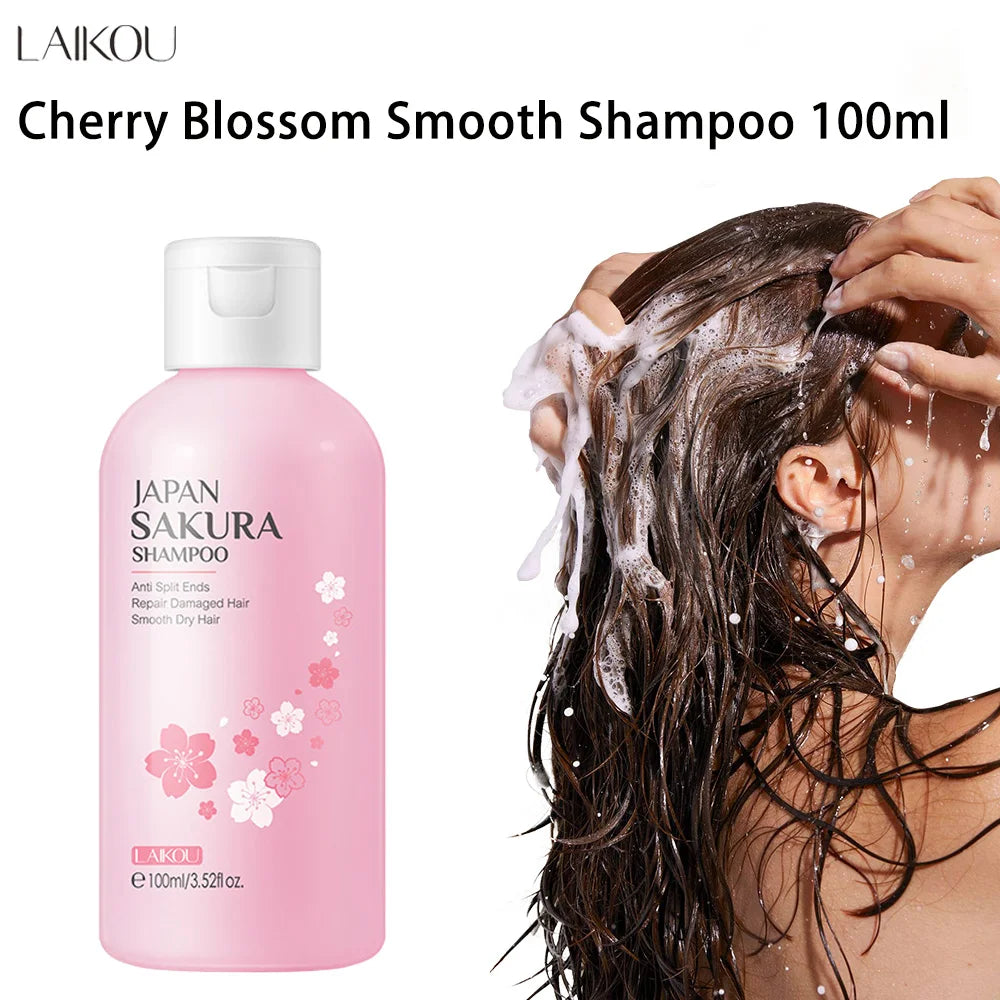 LAIKOU Sakura Shampoo Hair Nourishing Repair Damaged Anti Dandruff Oil Control Shampoos Cleansing Care Refreshing Fluffy ﻿ Oasis Select