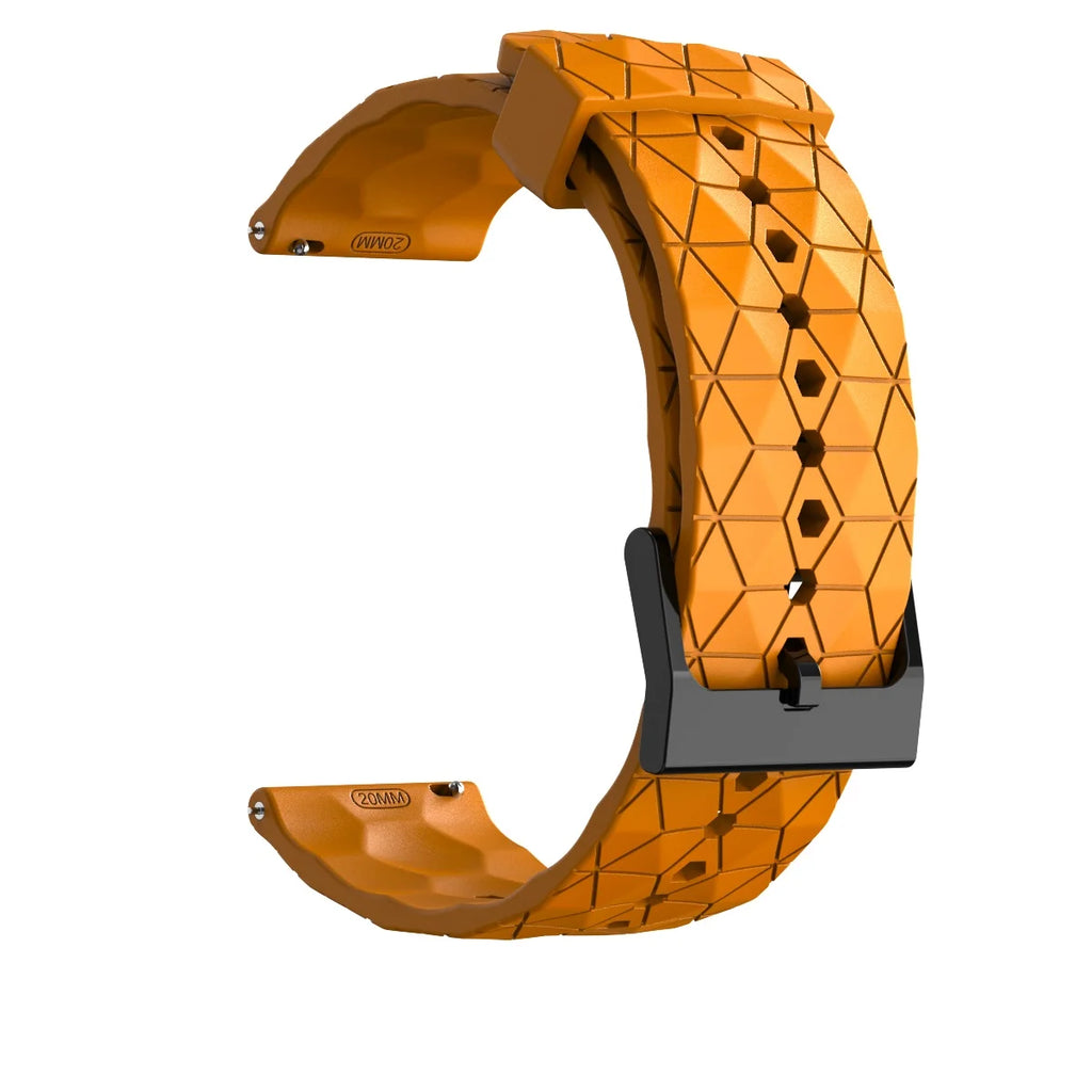 Silicone Watch Band 20mm 22mm – Samsung Huawei Garmin Strap Smartwatch Band Oasis Select orange-yellow 20MM