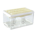 Soapbar Case Soapbar Drainer Dishes Holder Transparent Soapbar Storage Laundry Soapbar Case With Lid & Roller Foaming Brush Oasis Select WHITE