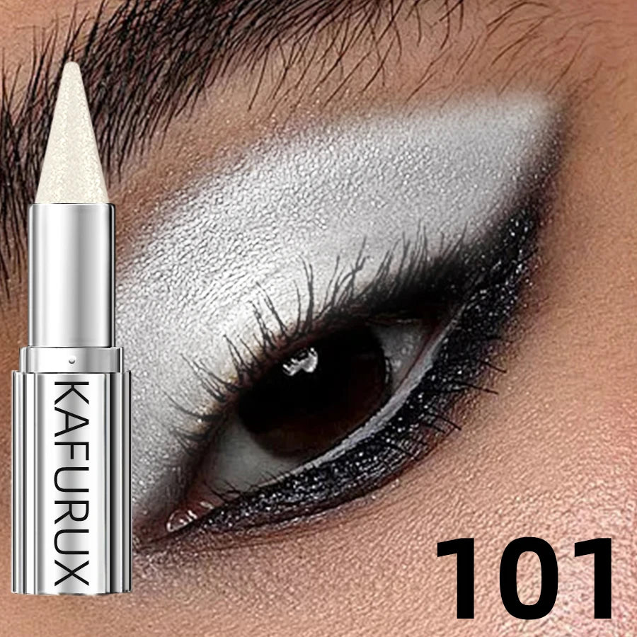 KAFURUX Metallic Glitter Eyeshadow Stick | 12 Colors, Waterproof
