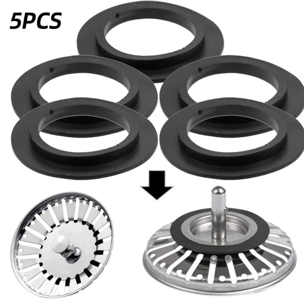 5Pcs Durable Rubber Seal Strainer Plug Washer Franke Fitting Replacement Washer Kitchen Sink Part Sink Drainer Oasis Select A