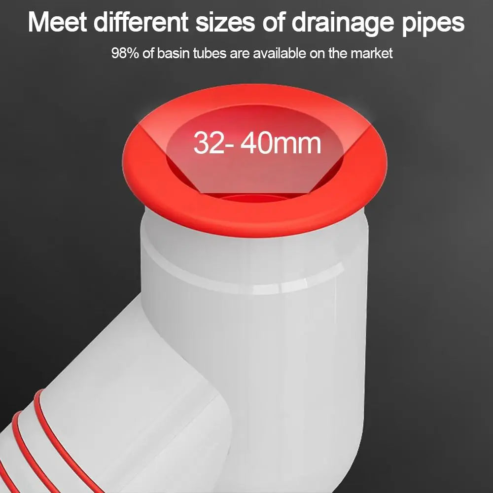 Anti-Odor Washing Machine Drain Pipe Tee Connector Adapter