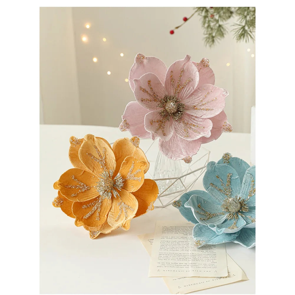 Holiday Home Decor Christmas Artificial Flower Elegant Touch Festive Ambiance Lifelike Design Artificial Flower Oasis Select