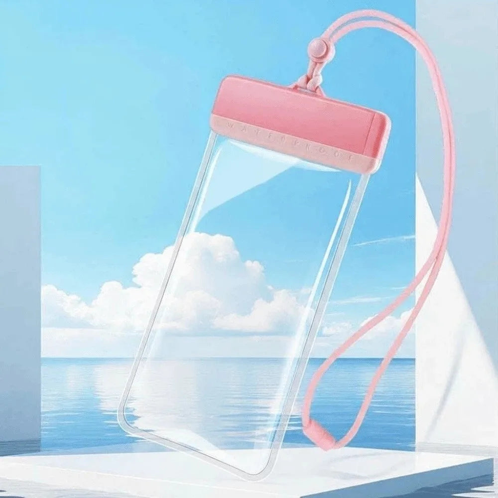 Adjustable Strap Waterproof Phone Pouch Sealed Lightweight Crossbody Dry Bag Contrasting Colors Large Capacity PVC Storage Pack Oasis Select