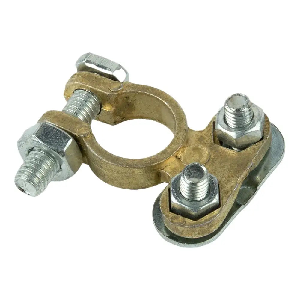 Brass Battery Terminal Connectors – Positive & Negative Pair