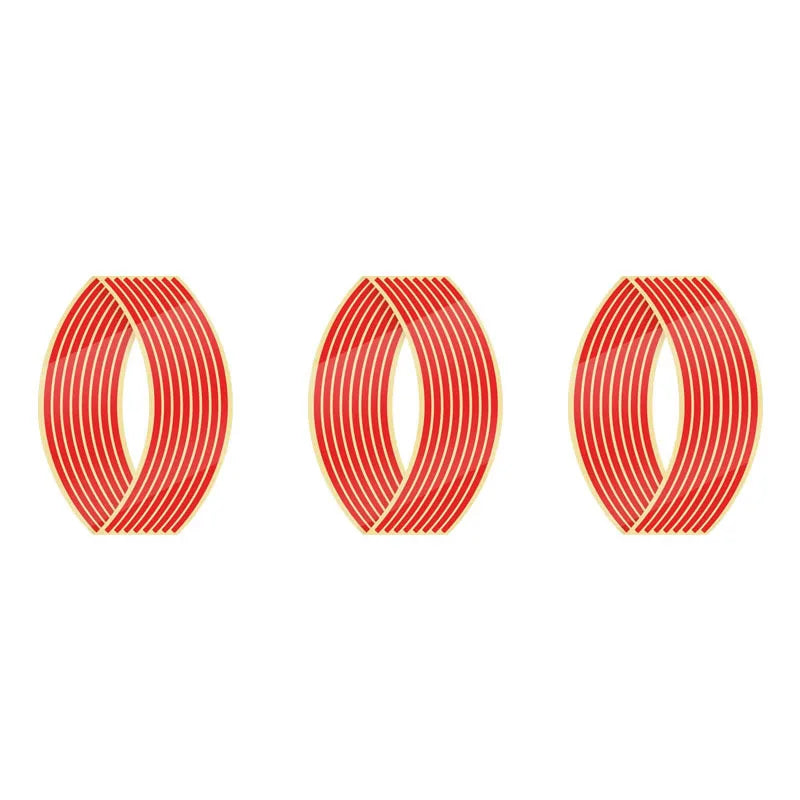 1/2/3set Wheel Sticker Reflective Rim Stripe Tape Bike Motorcycle Stickers For Honda For Kawasaki Z750 Z800 For YAMAHA MT07 MT09 Oasis Select Red-3set