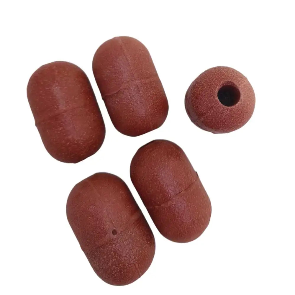 5/10pcs 1cm Inner Dia Fish Cage Floats Fishing Pool Line High Buoyancy Plastic Buoy Floats marine net floats 2.4*1.5inch Oasis Select