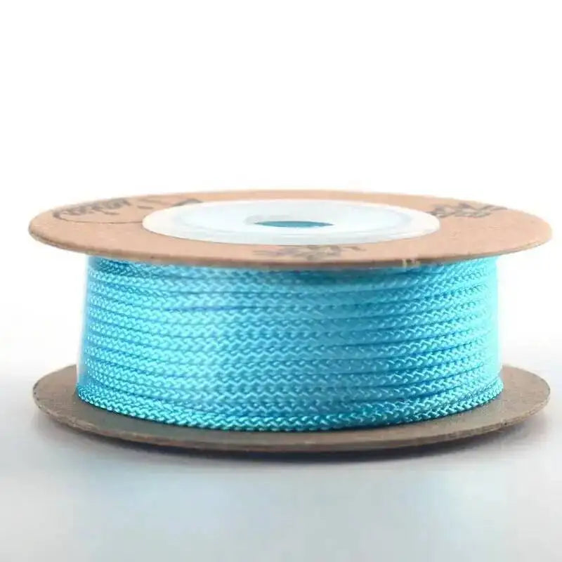 110meters 1mm Cotton Thread Hand Woven Cotton Wire/Cord/String/Rope for Braiding Bracelets Crafts Gift Box Packaging Oasis Select Lake Blue 501 1.0mm 11m