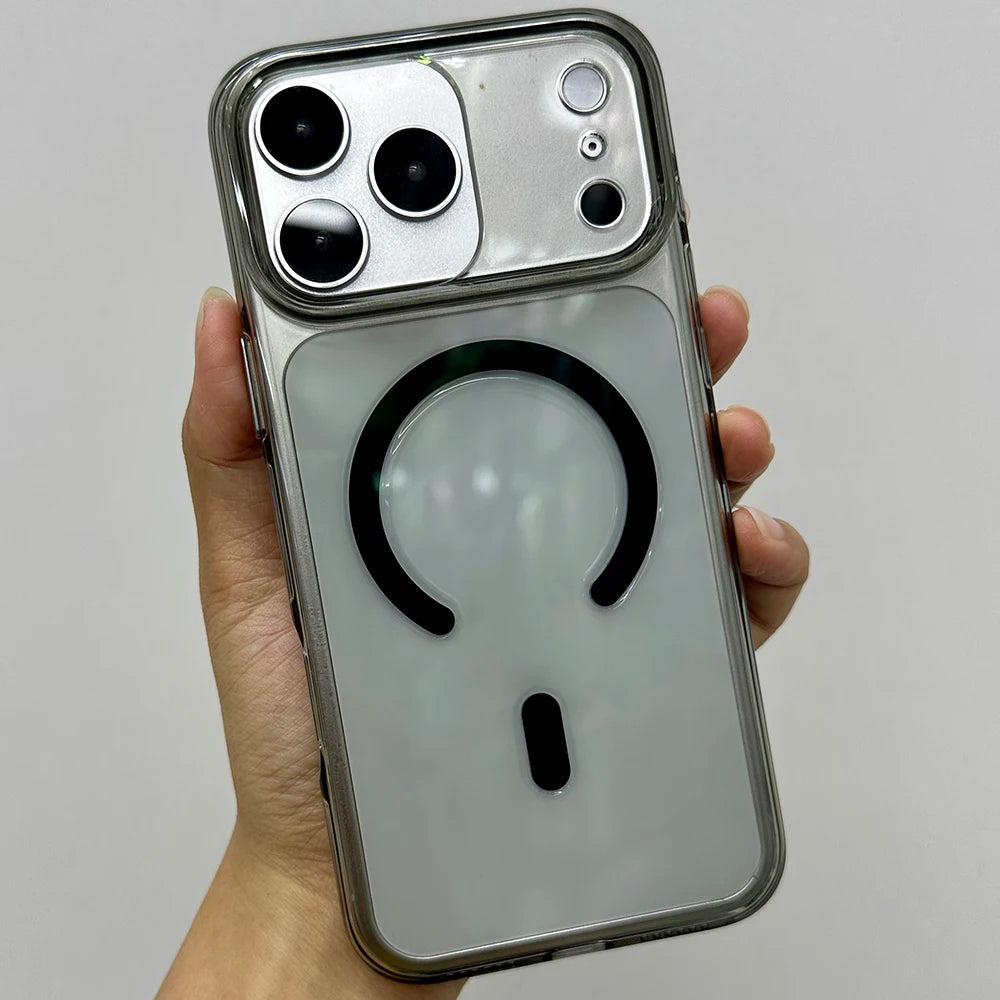 Anti-Fall Phones Case Magnetic Transparent Protective Case For IPhone 17Air 17Promax 16 Plus 15 14pro 13 Wear-resistant Shell Oasis Select TB iPhone Air