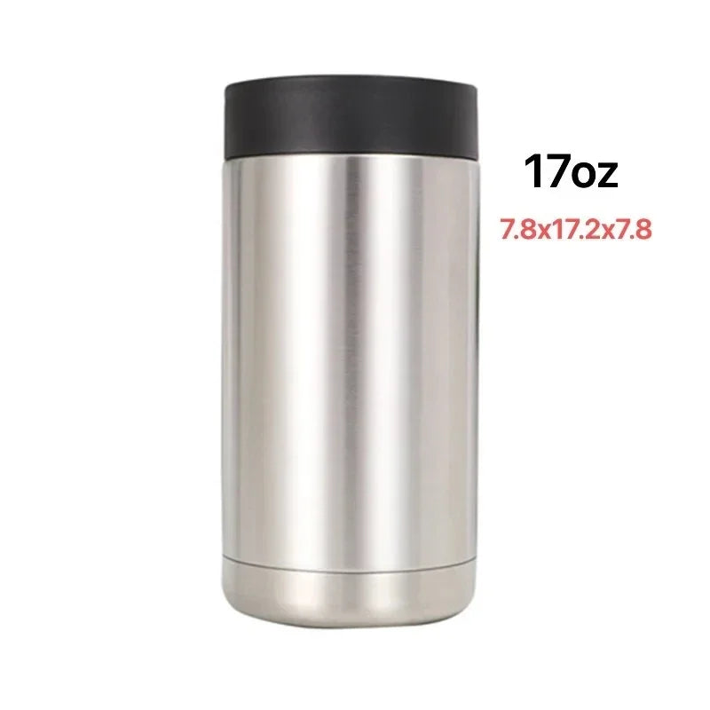 Wine Bottle Refrigerator New Beer Bottle Cooler Stainless Steel Can Wall Vacuum Insulated Coke Refrigerator Can Bar Accessories Oasis Select 17oz