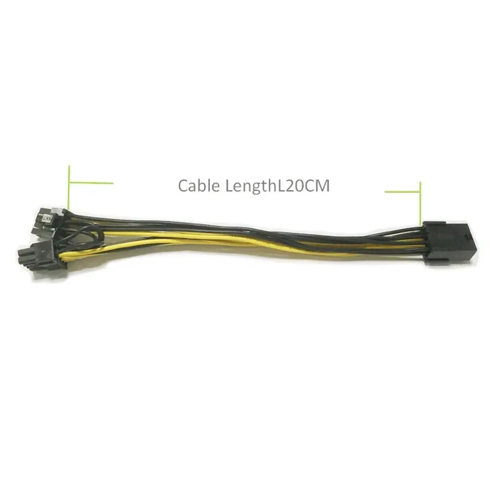 EPS CPU 8Pin to Dual 8(6 2) Pin PCIE PCI Express Adapter Power Cable Graphics Card Motherboard PCI-E GPU Splitter Cable Oasis Select