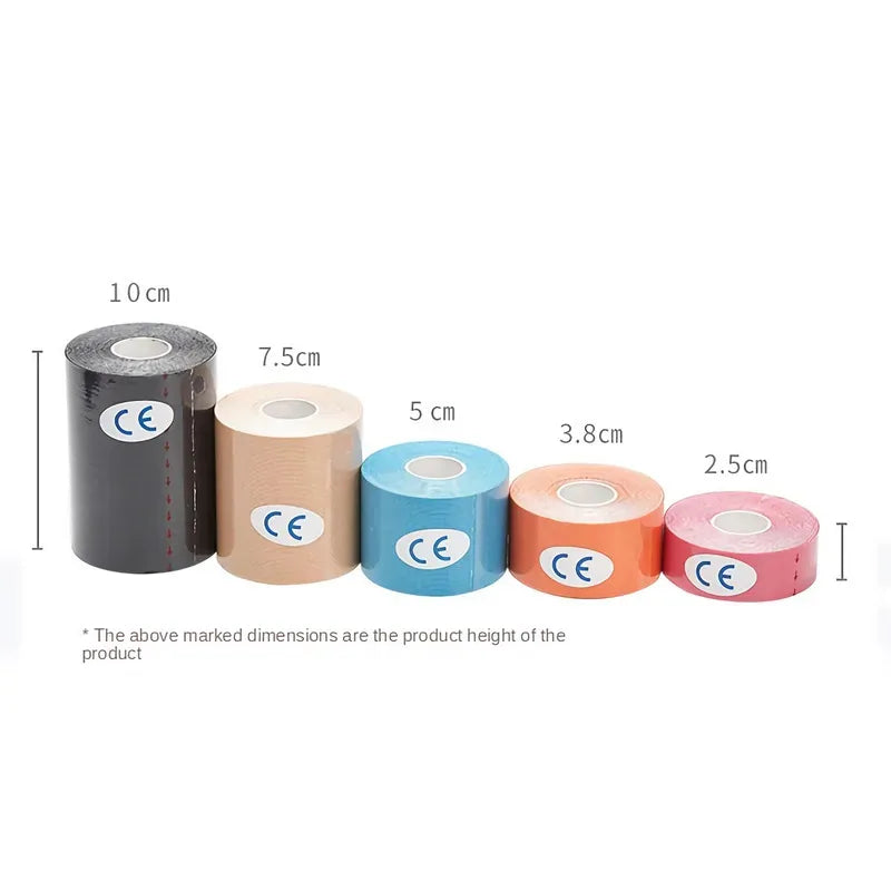 1/2/4Pcs Sports Waterproof Kinesiology Tape Stickers Athletic Bandage Muscle Recovery Protector Strapping Pain Relief Tennis Gym Oasis Select