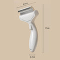 Pet Dematting Comb Knot Opening Grooming Tool For Long Haired Dog Cat Shedding Removal Daily Fur Care Accessory Gift Oasis Select WHITE