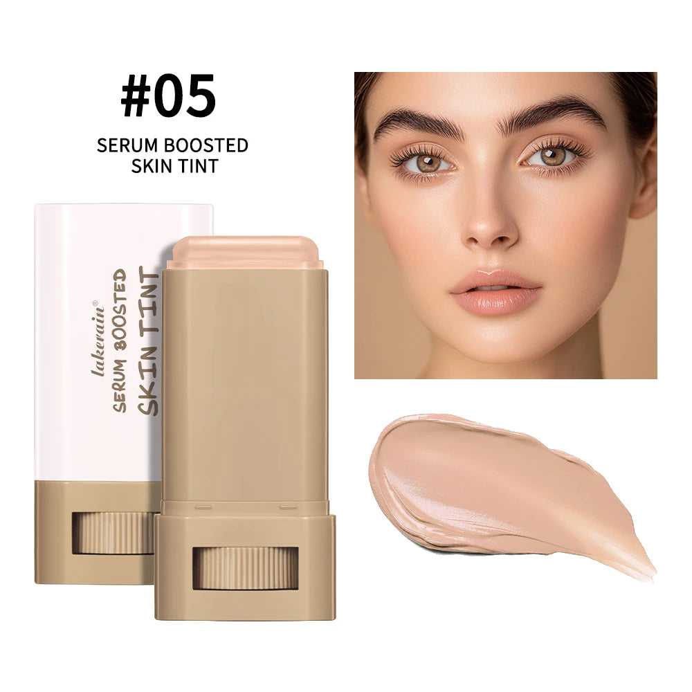 Stick Foundation Balm Serum Boosted Skin Tint Foundation Stick Smooth Plumper Hight Coverage Travel Bronze Foundation Stick Make Oasis Select Color 5