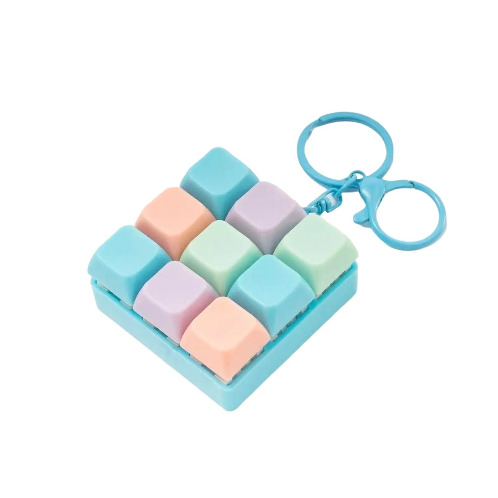 9-Key Fidget Keyboard Keychain – Anti-Stress Toy for Adults Fidget Stress Toy Oasis Select E One Size