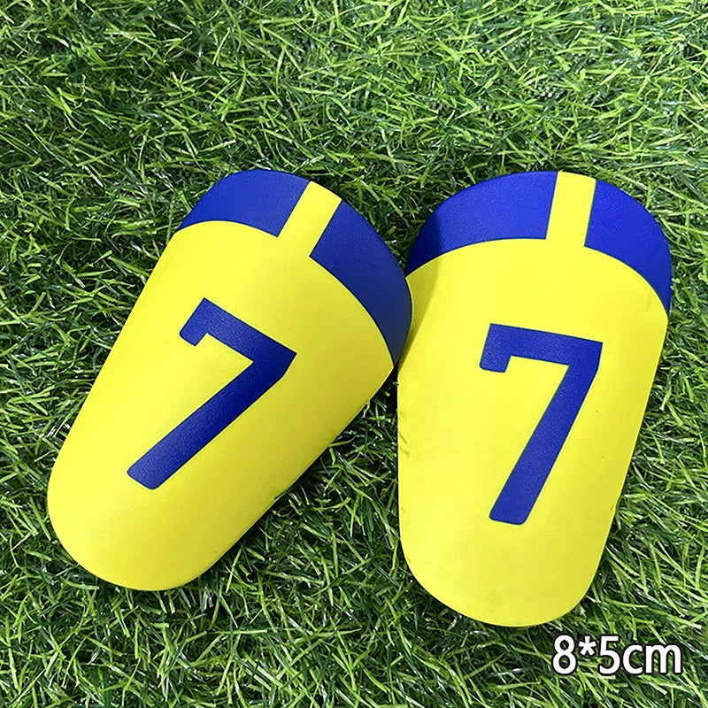 1Pair Mini Football Shin Pad Leg Protector Wear-resistant Shock Absorbing Leg Protector Soccer Training Shank Board Oasis Select 85CM Yellow