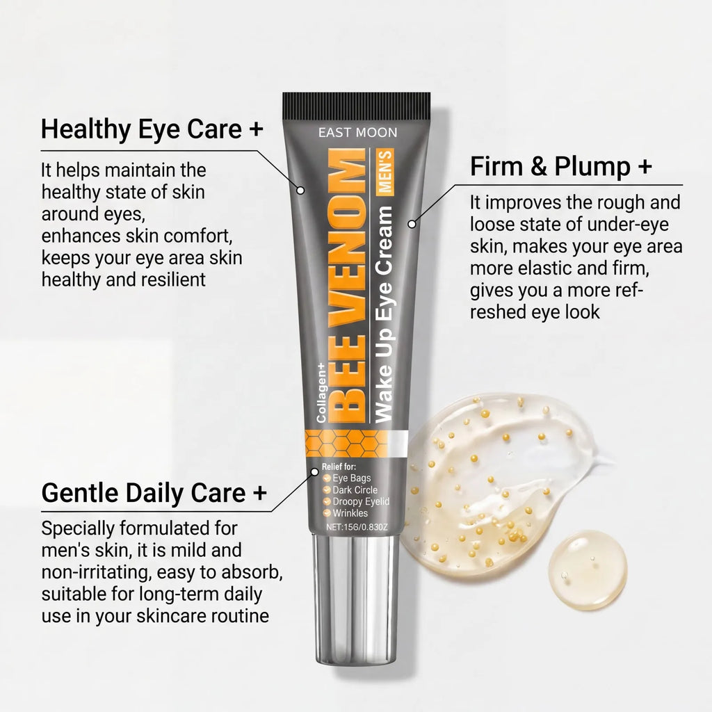 Men's Firming Eye Cream Collagen Eye Cream Dark Circles Fine Lines Hydrating Firming Under Eye Care Eye Bags Puffiness Gentle Oasis Select