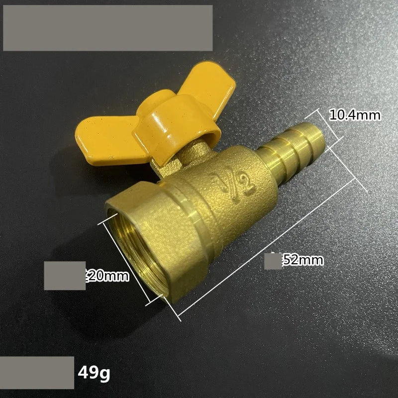 Brass Hose Fitting 4mm-19mm Barb Tail 1/2" BSP Female Thread Copper Connector Joint Coupler Adapter Oasis Select F
