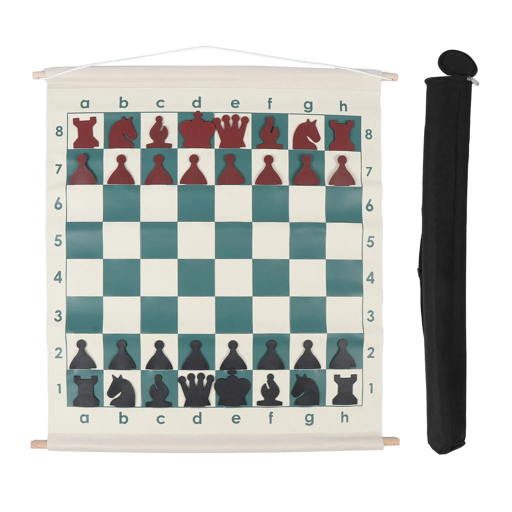Chess Teaching Demonstration Board Chess Demonstration Board Set Foldable Easy To Use Educational Portable for School for Home Oasis Select WHITE