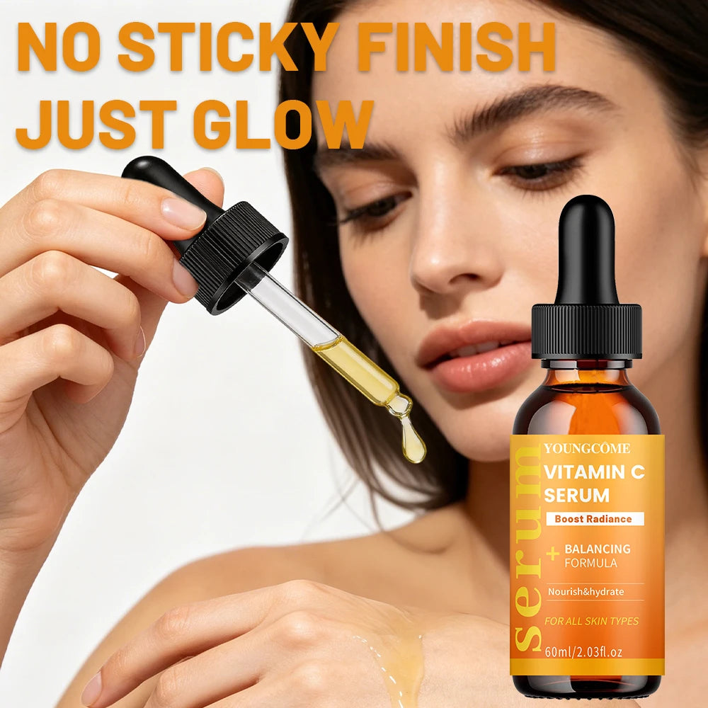 YOUNGCOME Vitamin C Serum, Balancing & Nourishing Daily Hydration Treatment, Glow-Boosting Essence for All Skin Types 40/60ml Oasis Select
