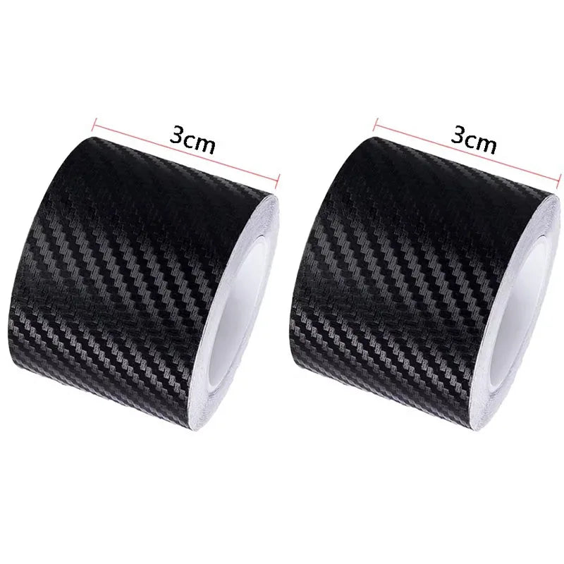 3/2/1Pcs 3D Nano Carbon Fiber Car Film Protective Strip, Threshold Side Mirror, Scratch Resistant And Waterproof Protective Film Oasis Select 3cm-2pcs 1M