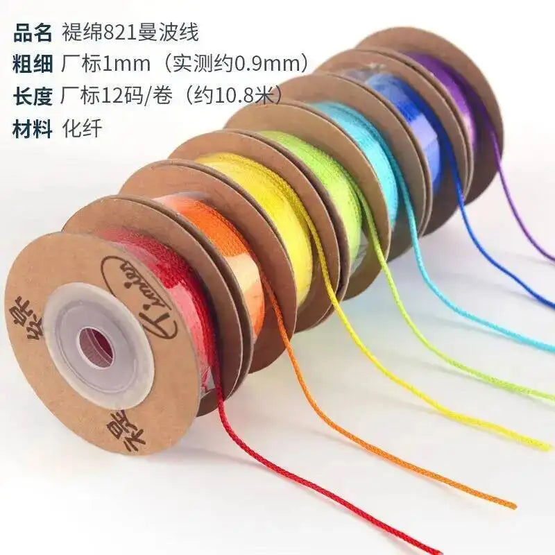 110meters 1mm Cotton Thread Hand Woven Cotton Wire/Cord/String/Rope for Braiding Bracelets Crafts Gift Box Packaging Oasis Select