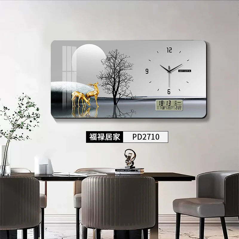 Perpetual Calendar Large Size Electric Meter Box Decorative Picture Wall Clock Distribution Box Block Decorative Wall Clock Oasis Select PD2710 85x45cm